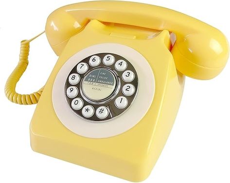 Amazon.com : Corded Retro Phone, TelPal 80's Classic Telephone/Old Fashion Landline Phone/Wired AntiqueTelephone for Home/Office/Hotel : Office Products 60s Telephone, Retro Telephone, Vintage Phone, Prank Calls, Hotel Office, Vintage Phones, Retro Phone, Old Phone, Office Hotel