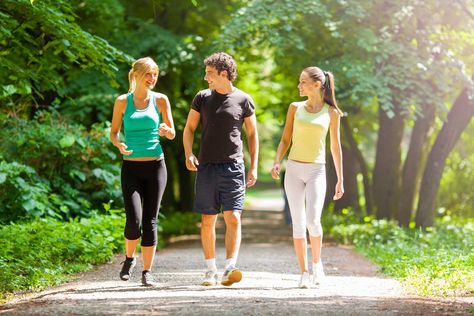 Walking for Exercise? 7 Tricks to Make Your Daily Walking Habit Even Healthier [Article] PICTURE: Stroll outside, with friends Benefits Of Walking Daily, Health Benefits Of Walking, Walking Plan, Benefits Of Walking, Fitness Exercises, Prevent Aging, Walking Exercise, Nordic Walking, Feel Younger