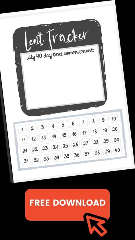 free lent 40 days pdf download printable