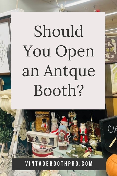 I stumbled into this antique mall booth business on a whim a few years ago. After selling online for several years, I wanted a local spot to sell my antiques and vintage finds, also I was excited about the idea of selling items without worrying about shipping.

While this business isn't the best fit for everyone, here are a few tips to understand if it is right for you. Antique Booth Ideas Staging Vintage, Mini Booth Design, Antique Booth Design, Vintage Booth Display Ideas, Antique Mall Booth Ideas, Vintage Booth Display, Flea Market Booth, Antique Mall Booth, Antique Booth Displays