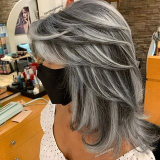 ᒍᗩᑕK ᗰᗩᖇTIᑎ (@jackmartincolorist) • Instagram photos and videos | Gray hair highlights, Haircuts for medium hair, Hair Gray Highlights Brown Hair, Brown Hair Pictures, Brown Hair With Silver Highlights, Silver Hair Highlights, Jack Martin, Grey Hair Transformation, Hair Highlights And Lowlights, Gorgeous Gray Hair, Gray Hair Cuts