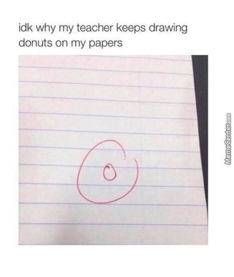 Donut you know it is a bad grade Clean Funny Pictures, Bad Grades, School Humor, Teacher Humor, Funny Pins, Funny People, Funny Things, Funny Facts, Funny Posts