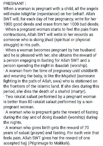 Pregnancy in Islam-Part1/2 God Islam, Islam Marriage, Islamic History, Muhammad Quotes, Islam Hadith, Allah God, Muslim Love Quotes, Islam Religion, Hadith Quotes