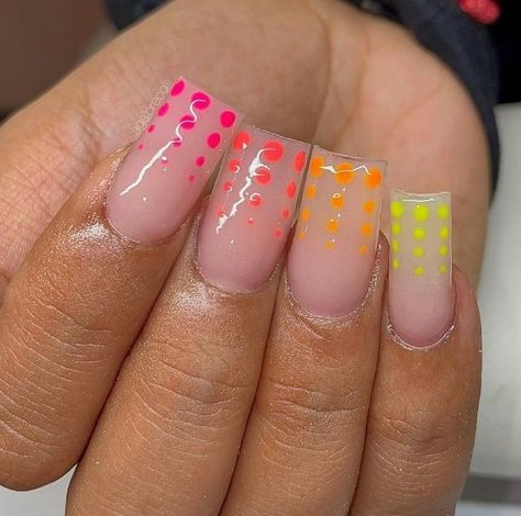 Stone Nails, Work Nails, Cute Acrylic Nail Designs, Dope Nail Designs, Short Square Acrylic Nails, Dots Nails, Long Square Acrylic Nails, Acrylic Nails Coffin Short, Short Acrylic Nails Designs