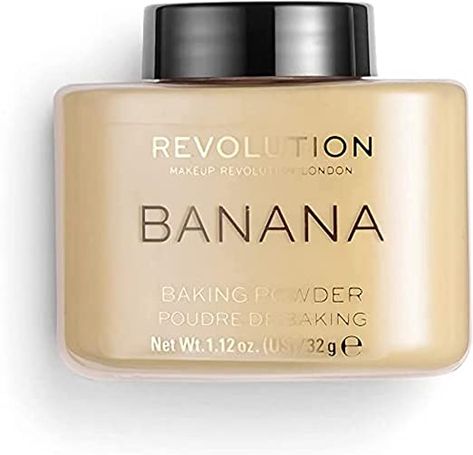 PROLONGS MAKEUP WEAR: The Loose Baking Powder banishes shine, balances out skin tone and provides long-lasting coverage. For a natural finish use the fluffy brush or use the sponge makeup applicator for baking precision to lock in contour and highlight IRRADIATES SKIN TONE: If you want areas to look radiant, make sure to damp the sponge and pat on a thick coat of powder. Loose powders are a good option for those who desire a luminous, silky and even finish FOR MEDIUM SKIN TONES: Whether you use Makeup Revolution London, Banana Powder, Makeup Setting Powder, Medium Skin Tone, Makeup To Buy, Shop Makeup, Luxury Makeup, Powder Makeup, Contouring And Highlighting