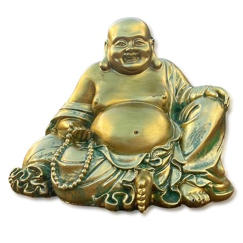 PRICES MAY VARY. Gold Buddha Statue - Happy and joyful fat Buddha statue is here to brighten your day. This Budha decoration statue sits perfectly amongst your spiritual room decor or as part of your gold shelf decor Feng Shui decor - rub the Buddha belly to bring good fortune, wealth & prosperity. This laughing Buddha statue for good luck is best displayed at the entranceway to invite abundance into the home Intricate Details - are the point of difference. His smiling face of happiness, the sof Statues For Home Decor, Laughing Buddha Statue, Spiritual Room Decor, Feng Shui Good Luck, Buddha Statue Home, Room Feng Shui, Spiritual Room, Buddha Gifts, Asian Inspired Decor