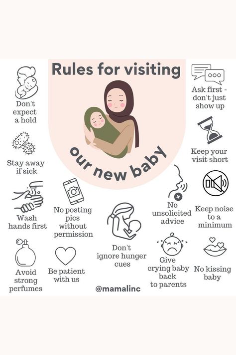 New Mom Visiting Rules, New Mom Rules, Labor And Delivery Rules For Family, Rules When Visiting New Baby, Newborn Parenting Tips, Rules After Baby Is Born, 5-5-5 Rule Postpartum, Baby Rules For Family, Postpartum Visiting Rules