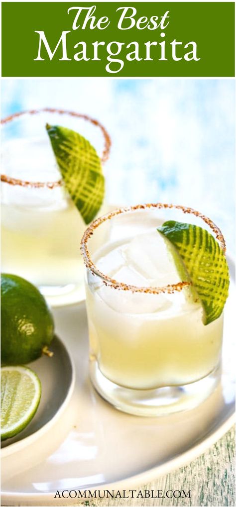 This simple Margarita cocktail recipe took me years of research and I have finally found the absolute best one ever! This easy agave margarita has only 4 ingredients. You don’t need expensive liqueurs or mixes to make this classic cocktail!  #tequila #margarita #summerdrinks #drinks #cocktails #recipe #easyrecipe #lime Lime Margarita Recipe On The Rocks, Tequila On The Rocks, Classic Margarita Recipes On The Rocks, Fancy Margarita Recipe, The Best Margarita Recipe, Simple Margarita Recipe On The Rocks, Best Classic Margarita Recipe, Best Margarita Recipe On The Rocks, Easy Margarita Recipes On The Rocks