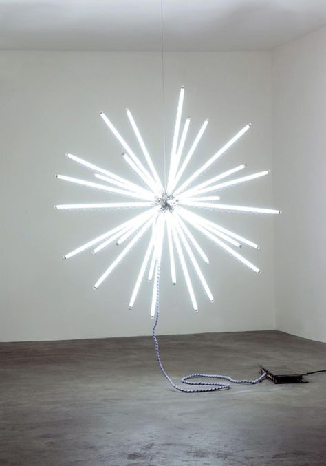 Thomas Glassford, Aster 140 T8/4100 K, 2007 Vintage Industrial Lighting, All Of The Lights, Light Sculpture, Neon Art, Sculpture Installation, Light Installation, Light Art, Neon Lighting, Installation Art