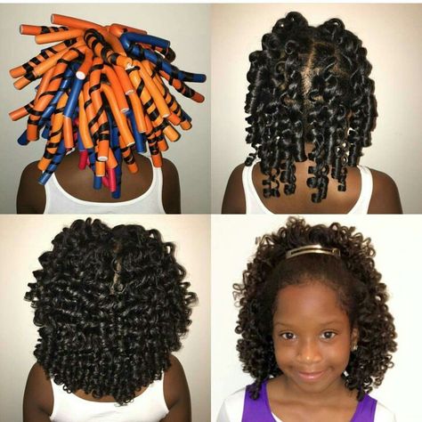 Flexi-Rod Results Roller Set Hairstyles, Roller Sets, Hair Doos, Bday Dress, Pin Curl, Lil Mama, Loc Inspiration, Pageant Hair, Lil Girl Hairstyles