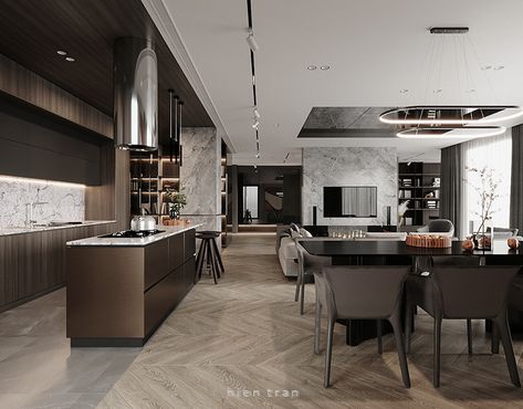 TAIWAN INTERIOR 10 | Behance Taiwan Interior Design, Apex Design, Luxury Living Room Design, Italian Kitchen, Apartment Interior, Furniture Design Modern, Apartment Design, Luxury Apartments, Interior Design Projects