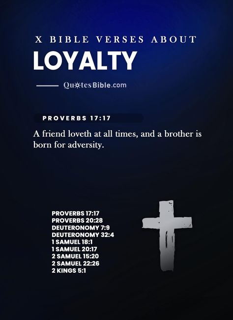 Stay loyal to the Lord and your faith with this inspiring collection of Bible verses about loyalty. Learn how to be faithful and devoted to God, and how to show loyalty to each other in your relationships. #Loyalty #BibleVerses #Faith #Devotion #God #Loyalty #verses Verses Of The Bible, Scriptures Quotes, Verses From The Bible, Biblical Quotes Inspirational, Bible Guide, Loyalty Quotes, Life Skills Lessons, Proverbs 17 17, Proverbs 20