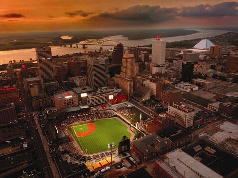 Downtown Memphis at sunset. Memphis City, Downtown Memphis, Usa Pictures, Bluff City, State Of Tennessee, Memphis Tennessee, Memphis Tn, Oh The Places Youll Go, Aerial View