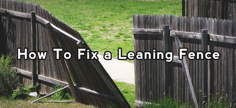 how to fix a leaning fence gate How To Fix A Leaning Fence, Frontier Woman, Galvanized Fence, Fence Post Repair, Fence Repair, Build A Fence, Wood Fence Gates, Landscape Planning, Wood Privacy Fence