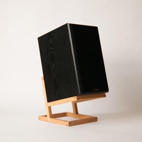 Michael Pick · Workshop · Speaker stands Mid Century Modern Speaker Stands, Desktop Speaker Stands, Speakers Stands Ideas, Diy Record Stand, Speaker Stands Ideas, Wood Speakers Design, Wooden Speaker Stands, Speakers Stands, Speaker Stands Diy