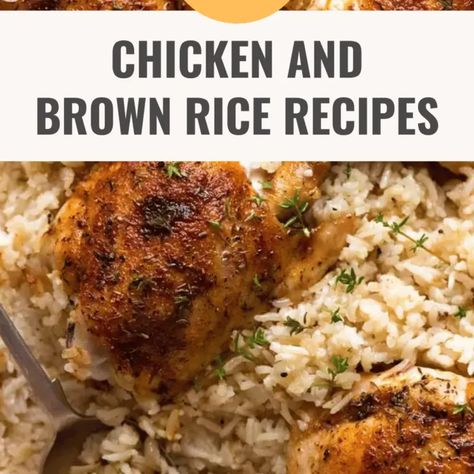 20 Irresistible Chicken and Brown Rice Recipes to Try Now – Happy Muncher Rice And Chicken Recipes Healthy, Brown Rice And Chicken Recipes, Chicken And Brown Rice Recipes, Rice And Chicken Recipes, Brown Rice And Chicken, Veggie Rice Bowl, Chicken Recipes Healthy, Rice And Chicken, Chicken And Brown Rice