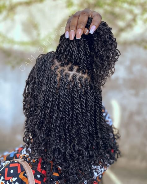 Twist With Human Hair Extensions, Twists Extensions, Human Hair Crochet Braids, African Braids Hairstyles Pictures, Micro Braids Hairstyles, Cornrows Braids For Black Women, Twists Hairstyles, Micro Twists, Braids Hairstyles For Black Women