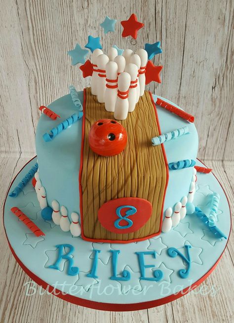 Bowling Themed Birthday Party Cake, Bowling Ball Birthday Cake, Bowling Pin Cake, Bowling Themed Birthday Cake, Ten Pin Bowling Cake, Bowling Cakes For Boys, Bowling Theme Cake, Bowling Cake Ideas, Bowling Party Cake