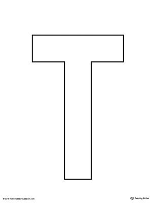 Uppercase Letter T Template Printable Worksheet.The Uppercase Letter T Template is an ultra useful, all-purpose letter template designed for use in a variety of crafts and activities to complement your alphabet studies. Letter T Activities For Preschool Free, Letter T Free Printables, T Is For, Letter T Crafts For Preschool, Letter T Template, Letter T Preschool, Letter T Activities For Preschool, Letter T Coloring Page, Letter T Printable