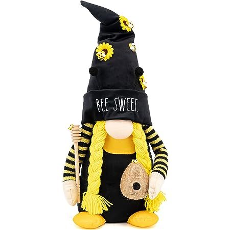 Amazon.com: Rae Dunn Bee Gnome - Honey Bee Decor - Bee Gnomes Decorations for Home & Office – Bumble Bee Farmhouse Kitchen Decoration - Stuffed Gnomes Plush Shelf Figurines - Gnome Decor Gnome Gifts (Bee Sweet) : Patio, Lawn & Garden Plush Shelf, Stuffed Gnomes, Gnome Gifts, Beard Ornaments, Sock Gnomes, Bee Gnome, Bee Sweet, Honey Bee Decor, Gnome Decor