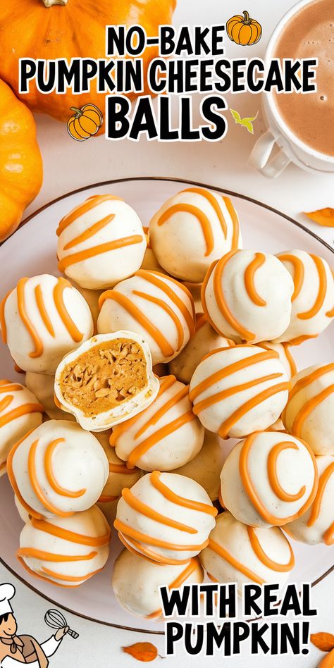 As soon as the leaves start turning golden and the weather gets cooler, pumpkin desserts begin to dominate kitchens everywhere. […] Pumpkin Balls Easy, Pumpkin Cheesecake Nobake, No Bake Cheesecake Thanksgiving, Thanksgiving Mini Desserts Easy, Easy Pumpkin Desserts No Bake, Thanksgiving Baking Ideas Desserts, Easy Thanksgiving Cheesecake, Easy No Bake Pumpkin Cheesecake Balls, Recipes With No Bake Cheesecake Filling