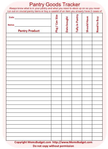 Print, Laminate, tape to pantry door, use dry erase markers to keep track of what is in your pantry. FREEZER?!? Pantry Inventory Printable, Inventory Printable, Pantry Freezer, Pantry List, Inventory Tracker, Pantry Inventory, Home Binder, Life Binder, Home Management Binder