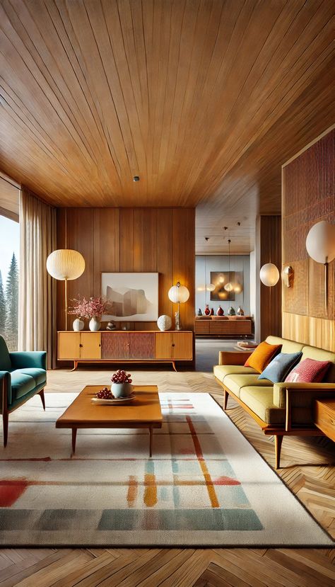 Step into the world of 1950s mid-century modern interiors with these 70 stunning designs. Known for their sleek furniture, clean lines, and functional yet beautiful aesthetic, mid-century modern interiors are timeless.   #MidCenturyModern #1950sInterior #VintageFurniture #InteriorDesign #RetroDesign #HomeStyle #MidCenturyStyle #ModernInterior #TimelessDesign #HomeDecorInspiration #InteriorInspo #ModernLiving #SleekDesign #HomeRenovation #MidCenturyDecor New Build Mid Century Modern, 1950 Interior Design, Mad Men Interior Design, 50s Interior Design, 60s Interior Design, 1950 House, Eclectic Mid Century Modern, 1950s Interior, 1970s Interior Design