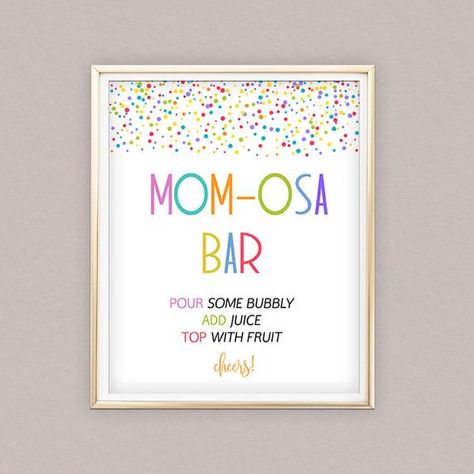 Sprinkle Baby Shower Girl, Mom Osa Bar Sign, Baby Sprinkle Decorations, Baby Bottle Cookies, Sprinkle Ideas, Mom-osa Bar Sign, Baby Boy Sprinkle, Confetti Party Decorations