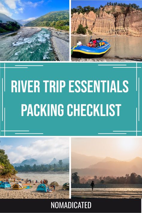 Prepare for your white water rafting adventure with confidence! Unsure of what essentials to pack or wear? Let this comprehensive packing list guide you in ensuring you have all the necessary items for an exciting and safe experience on the rapids. Leave nothing to chance by being well-prepared before embarking on your thrilling outdoor escapade. Trip Packing List, Essentials Checklist, Trip Packing, Water Rafting, River Trip, Packing Checklist, Trip Essentials, Sea To Summit, Best Water Bottle