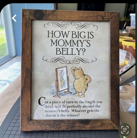 Winnie Poo, Winnie The Pooh Themes, Mommy Belly, Baby Shower Theme Decorations, Disney Baby Shower, Classic Winnie The Pooh, Card Name, Pooh Baby, Baby Shower Inspiration