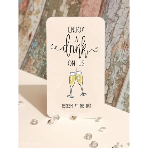 Drink Tokens for Weddings/Parties/Corporate Events/Work Do | High Quality Card | Packs of 10 Business Event, Online Pattern, Pack Of Cards, Custom Items, Corporate Events, Gift Item, Birthday Parties, Wedding Party, Free Design