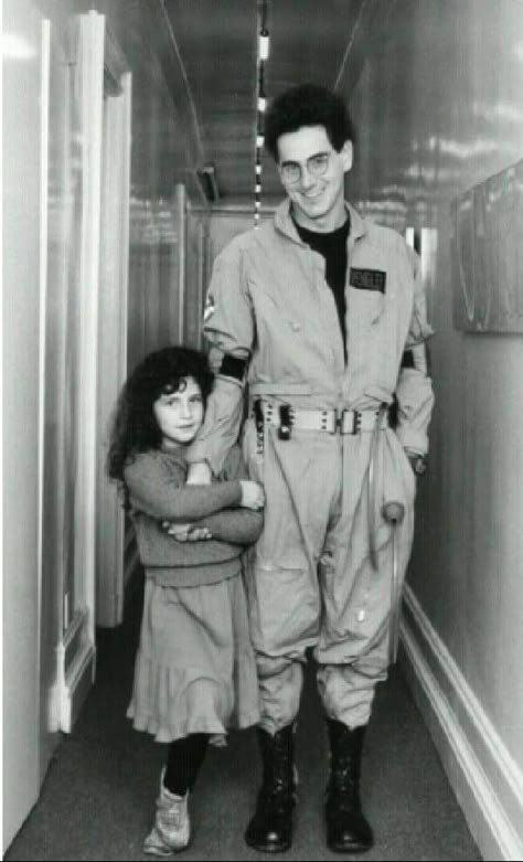 Harold Ramis and his daughter Violet. Janine Melnitz, Ghostbusters 1, Egon Spengler, Harold Ramis, Ghostbusters 1984, Dan Aykroyd, Skottie Young, Quirky Humor, The Real Ghostbusters