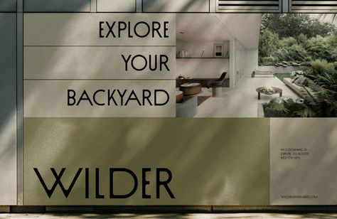 Wilder, Apartments - Real State Branding on Behance Housing Development Branding, Residential Branding, Apartment Branding, Book Layouts, Property Branding, Sign Boards, Cat Hotel, Food Graphic Design, Real Estate Branding