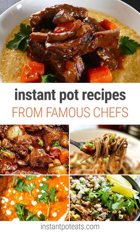 Instant Pot Recipes From Famous Chefs & Cookbook Authors - Instant Pot Eats Pressure Cooker Lamb, Crock Recipes, Recipes Hamburger, Instapot Meals, Perfect Pot Roast, Famous Chef, Homemade Breads, Wolfgang Puck, Pressure Cooker Chicken