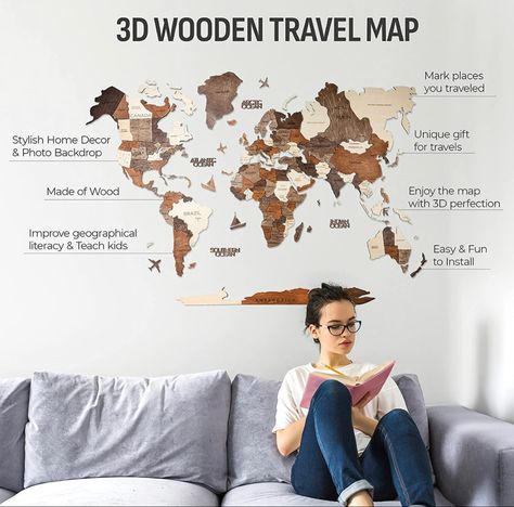 Modern Farmhouse Fall Decor, Thanksgiving Wall Decor, Rustic Interior Style, Thanksgiving Wall Art, Wooden World Map, World Map Wall Decor, Wood World Map, Boston City, Modern Rustic Farmhouse