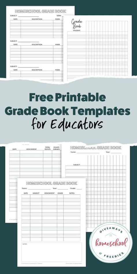 If you are new to homeschooling, or have been homeschooling for a while, you may be wondering the best way to keep track of assignments Homeschool Grade Book, Gradebook Template, Grade Book Printable, Teacher Binder Printables Free, Homeschool Student Planner, Grade Book Template, Teacher Grade Book, Homeschool Binder, Homeschool Portfolio