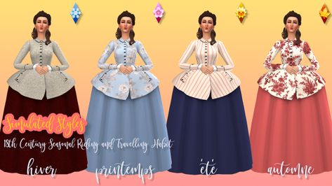 1880s Dress, Sims 4 Decades Challenge, Sims Clothes, Riding Habit, Sims Packs, Sims4 Clothes, Sims 4 Mods Clothes, Sims 4 Cas, Complimentary Colors