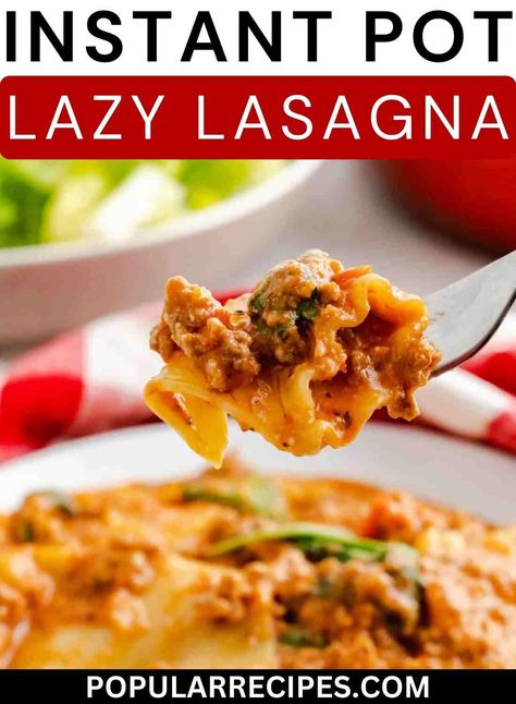 Instant Pot Lazy Lasagna, Lazy Lasagna Recipe, Lazy Lasagna, Mild Italian Sausage, Best Instant Pot Recipe, Instant Pot Dinner Recipes, Easy Instant Pot Recipes, Lasagna Recipe, Instant Pot Pressure Cooker