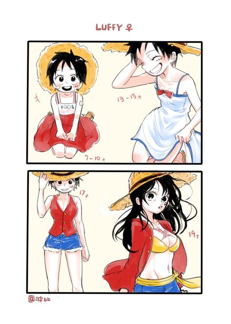 Luffy Genderbend, One Piece Crossover, Sanji Zoro, Hiro Big Hero 6, Ace Sabo Luffy, Ace And Luffy, One Piece Funny, One Peice Anime, One Piece Drawing