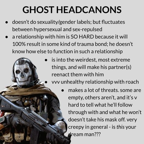 König Headcanons Spicy, Simon Riley Headcanons, Ghost Cod Headcanons Spicy, Ghost Headcanons Cod, Ghost Cod Headcanons, Cod Headcanons Spicy, Cod Ghost Monster Au, Ghost Headcanons, Ghost Headcanons Mw2