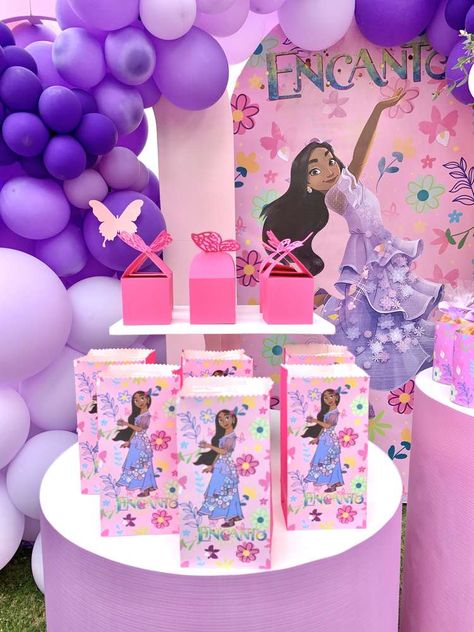 Encanto Birthday Party Ideas | Photo 4 of 6 | Catch My Party Encanto Birthday Party Ideas, Barbie Prints, Encanto Birthday Party, Encanto Birthday, Princess Birthday Party Decorations, Mexican Birthday, Butterfly Birthday Party, 9th Birthday Parties, Birthday Party Theme Decorations