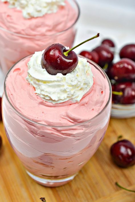 Keto Cherry Cheesecake Fluff - Easy No Bake Recipe Keto Cheesecake Fluff Jello Pudding, Cheesecake Fluff Keto, Keto Cherry Cheesecake, Cherry Cheesecake Fluff, Keto Cheesecake Fluff, Fluff Recipes, Cheesecake Parfait, Cheesecake Fluff, Sweets For Diabetics