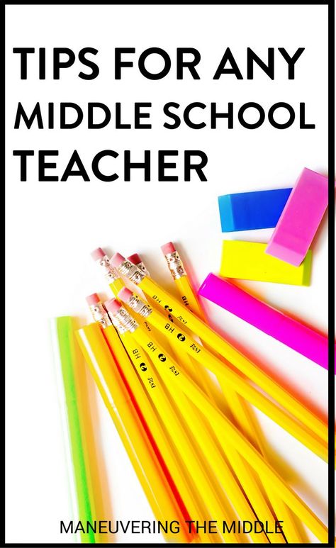 Tips and ideas for middle school teachers of any content! Great ideas for classroom management, classroom organization, building community, and other middle school ideas! | maneuveringthemiddle.com Middle School Ideas, Middle School Teacher, Ideas For Classroom, Building Community, Middle School Language Arts, First Year Teachers, Middle School English, Middle School Classroom, Middle School Teachers