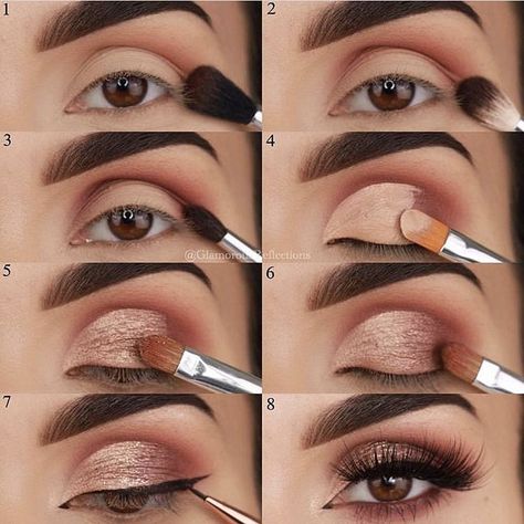 Eyeshadow Tutorial For Beginners, Beginner Eyeshadow, Everyday Eye Makeup, Prom Eye Makeup, Makeup Tutorial Step By Step, Beginners Eye Makeup, Dark Eyeshadow, Looks Pinterest, Natural Eyeshadow