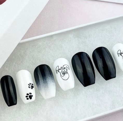 Acrylic Nails Ombre, Pressons Nails, Dog Nail Art, White Press On Nails, Best Press On Nails, Nails Luxury, Nails Gel Nails, Nails Ombre, Orange Stick