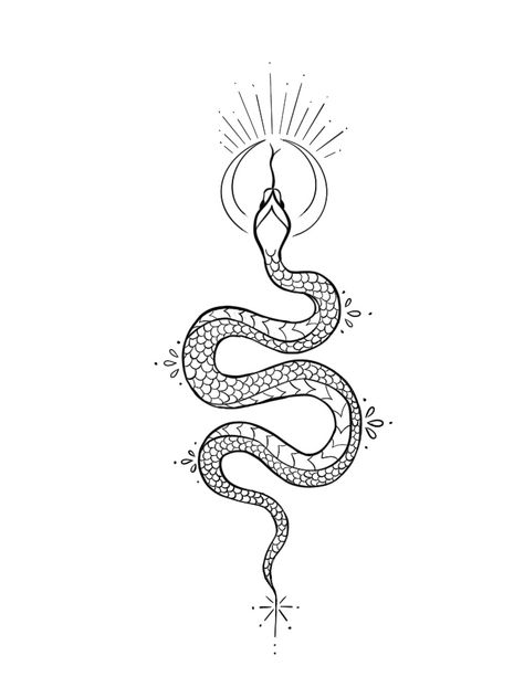 #tattoo #snake #tattoosnske #ornaments Ignite Tattoo, Science Tattoos, Karma Tattoo, Feminist Tattoo, Tattoo Snake, Ankle Tattoos For Women, Unalome Tattoo, Snake Tattoo Design, Alien Tattoo