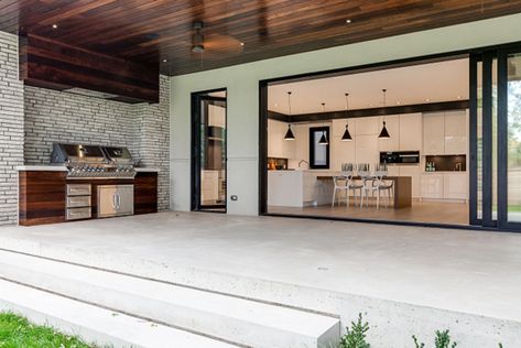 BRYAN BAEUMLER'S 'Bryan Inc.' BURLINGTON HOUSE HITS THE MARKET! — the MASH Bryce Quinlan Vacuum Cleaner, Bryan Baeumler House, Bryan Baeumler, Sarah Baeumler, Aluminum Windows, Outdoor Covered Patio, One Storey House, Contemporary House Exterior, Home Automation System