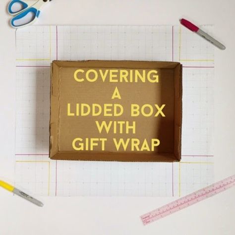 How To Wrap A Box With A Lid, Covering A Box With Paper, How To Cover A Box With Paper, How To Cover A Gift Box Wrapping Papers, How To Wrap A Box Inside And Out, Cake Smash Pictures, Quick Projects, Gold Wrapping Paper, Wrapping Techniques