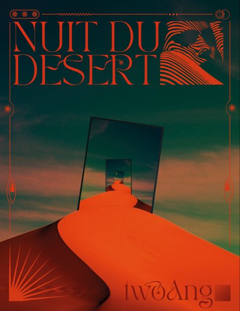 Abstract poster Desert Poster, Theme Nature, Food Graphic Design, Typography Poster Design, Graphic Design Fun, Album Cover Art, Graphics Inspiration, Abstract Poster, Graphic Design Portfolio