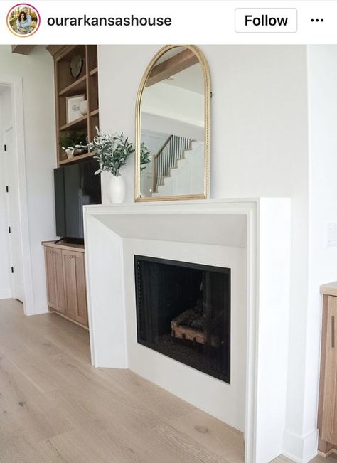 Fireplace Mantle Decor, Cast Concrete, Fireplace Built Ins, Living Room Decor Fireplace, Bedroom Fireplace, Fireplace Remodel, Home Addition, Home Fireplace, Fireplace Makeover